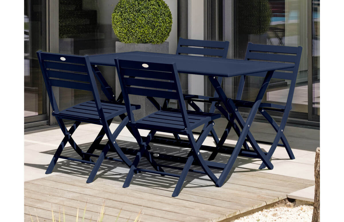 Ensemble table et chaises de jardin en aluminium 4 personnes Marius CITY GARDEN Ensemble table et chaises de jardin en aluminium 4 personnes Marius CITY GARDEN