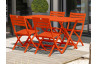 Ensemble table et chaises de jardin en aluminium 4 personnes Marius CITY GARDEN