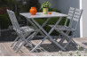 Ensemble table et chaises de jardin en aluminium 4 personnes Marius CITY GARDEN