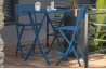 Ensemble haut table et chaises de jardin en aluminium 2 personnes Marius CITY GARDEN