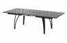 Ensemble table et chaises de jardin en aluminium 6 personnes - rallonge papillon DCB Garden