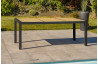 Ensemble table et chaises de jardin plateau céramique et aluminium Anthracite Helsinki 6 personnes DCB GARDEN