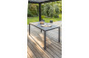 Ensemble table et chaises de jardin 6 personnes en aluminium anthracite DCB Garden MIAMI-Marius