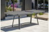 Ensemble table et chaises de jardin extensible en aluminium STOCKHOLM Anthracite 6 personnes DCB GARDEN