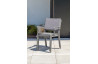 Ensemble table et chaises de jardin extensible en aluminium STOCKHOLM Anthracite 6 personnes DCB GARDEN