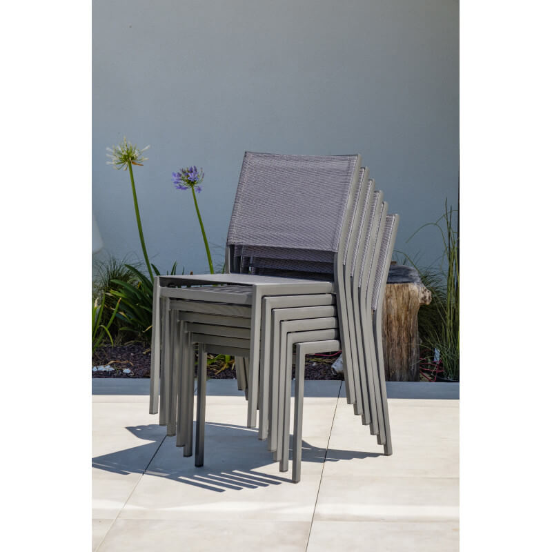 Mobilier urbain, Matériel de collectivités, Bancs de jardin, Extérieur  Chaise empilable plastique avec tablette rabattable - Offres renversantes