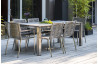 Ensemble table et fauteuils de jardin 6 personnes en inox & HPL Paris Garden