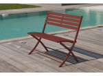 Banc de jardin en aluminium pliable MARIUS CITY GARDEN