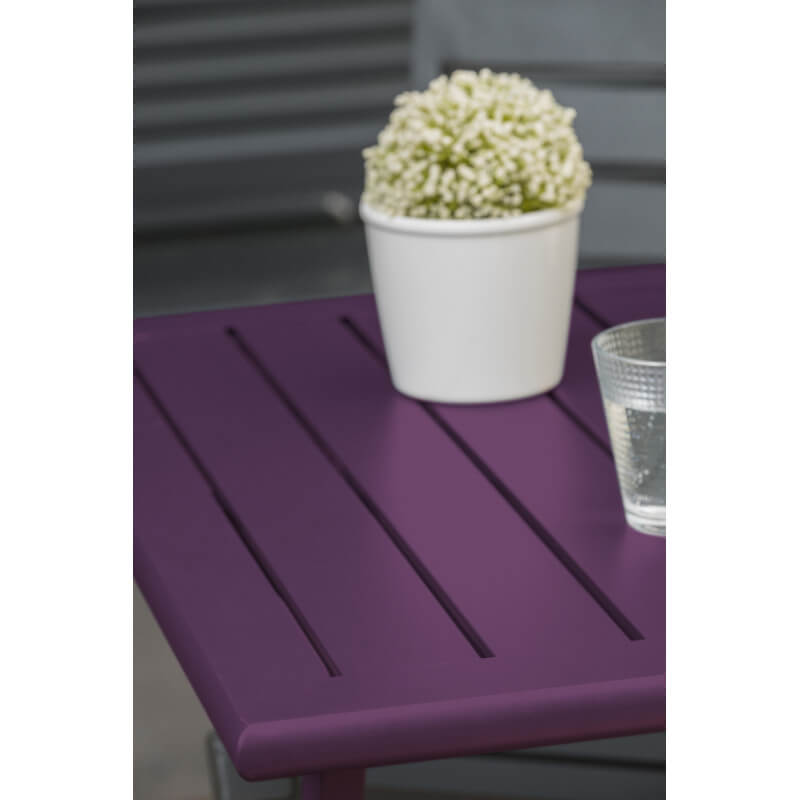 GIANTEX Ensemble Table et 2 Chaises de Jardin en Fonte+Aluminium