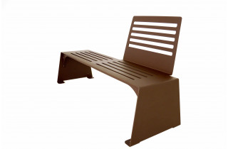 Banc de jardin en corten bruni CUT - TrackDesign