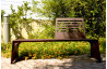 Banc de jardin en corten bruni CUT - TrackDesign