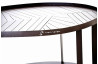 Table basse en corten bruni LILA - TrackDesign par Alessandra Savio