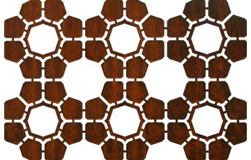 Panneau décoratif en corten bruni BEE - TrackDesign par Alessandra Savio