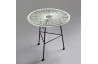 Table en acier blanche OVALY - Hémisphère Editions