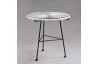 Table en acier blanche OVALY - Hémisphère Editions