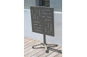 Ensemble table et fauteuils de jardin en aluminium 2 personnes Gabin CITY GARDEN