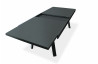 Table de jardin extensible STOCKHOLM en aluminium avec rallonge manuelle Anthracite 10/12 personnes DCB GARDEN