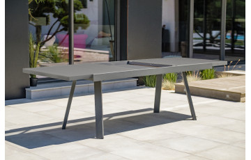 Table jardin aluminium extensible 3m40 - fuga