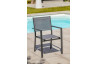 Ensemble table et chaises de jardin en alu/verre pour 6 personnes DCB Garden TOLEDE gris anthracite