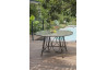 Ensemble table ronde et fauteuils de jardin en imitation bambou pour 4 personnes DCB Garden USHUAIA