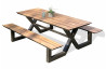 Table salon de jardin en aluminium pour 6/8 personnes Paris Garden VANCOUVER anthracite