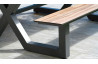 Table salon de jardin en aluminium pour 6/8 personnes Paris Garden VANCOUVER anthracite