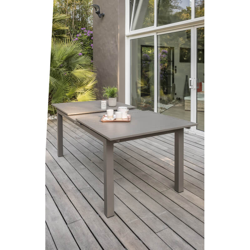 Table de jardin extensible en aluminium pour 10 personnes DCB