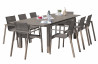 Ensemble table et chaises de jardin avec rallonge 8 personnes DCB Garden ZAHARA