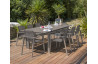 Ensemble table et chaises de jardin avec rallonge 8 personnes DCB Garden ZAHARA