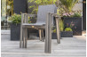 Ensemble table et chaises de jardin en aluminium DCB Garden 8 personnes sable