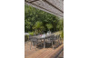 Ensemble table et chaises de jardin en aluminium DCB Garden 8 personnes sable