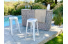 Bar de jardin design en corde tissée gris Paris Garden CAPFERRET