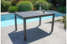 Ensemble table et fauteuils de jardin en aluminium anthracite 10 personnes City Garden Gaston