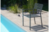 Ensemble table et fauteuils de jardin en aluminium anthracite 10 personnes City Garden Gaston