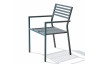 Ensemble table et fauteuils de jardin en aluminium anthracite 8 personnes City Garden Gaston 