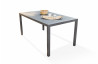 Ensemble table et chaises de jardin 6 personnes en aluminium anthracite DCB Garden MIAMI-Gabin