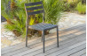 Ensemble table et chaises de jardin 6 personnes en aluminium anthracite DCB Garden MIAMI-Gabin