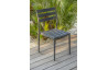 Ensemble table et chaises de jardin 6 personnes en aluminium anthracite DCB Garden MIAMI-Gabin