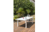 Table salon de jardin extensible en aluminium pour 12 personnes DCB Garden Mykonos blanche
