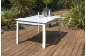 Table salon de jardin extensible en aluminium pour 12 personnes DCB Garden Mykonos blanche