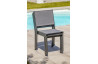 Ensemble table et chaises de jardin en alu/verre pour 4 personnes DCB Garden TOLEDE gris anthracite