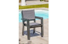 Ensemble table et chaises de jardin en alu/verre pour 10 personnes DCB Garden TOLEDE gris anthracite