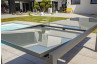 Ensemble table et chaises de jardin en alu/verre pour 12 personnes DCB Garden TOLEDE gris anthracite