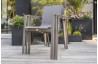 Ensemble table et chaises de jardin en aluminium DCB Garden 10 personnes sable