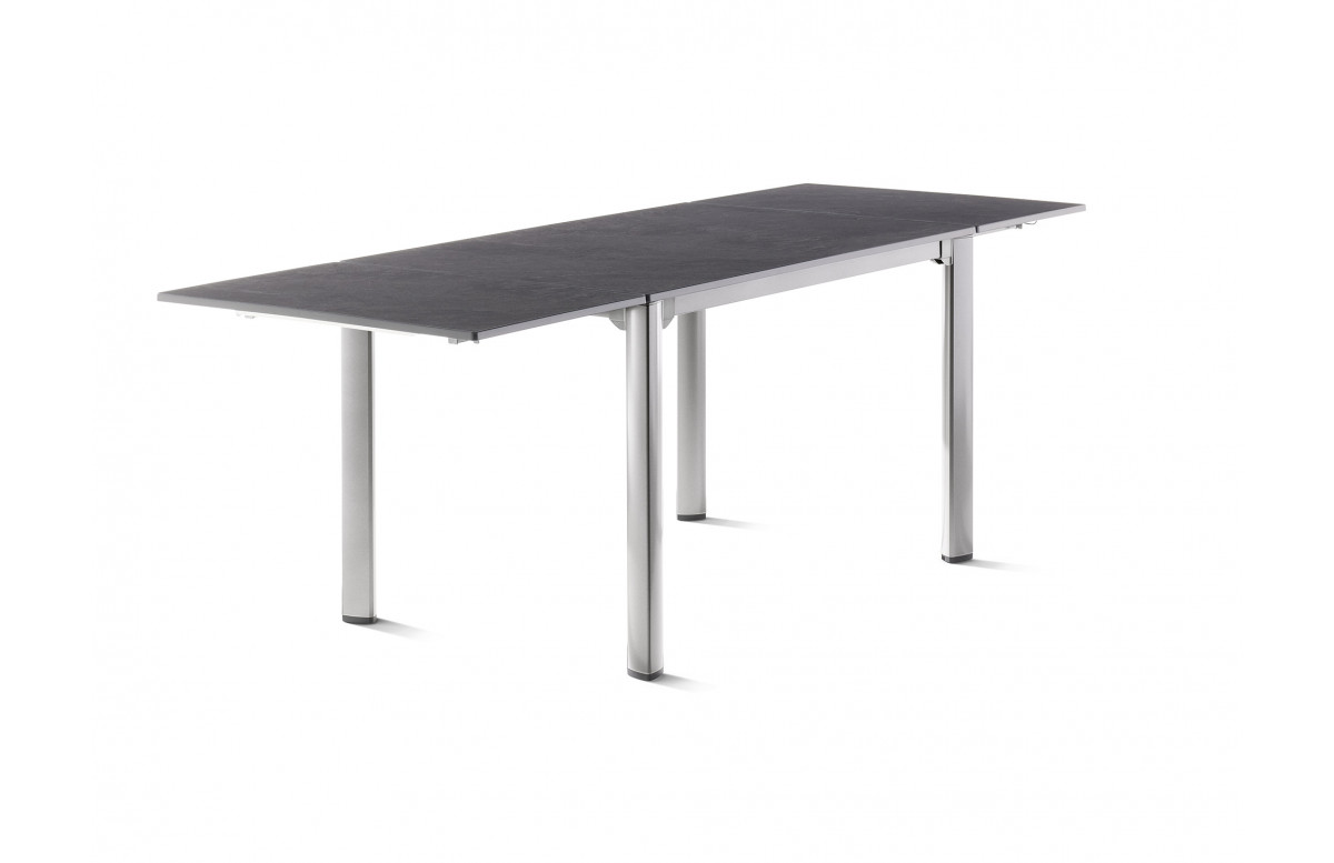 Table de jardin à rallonges aluminium/Vivodur 6 personnes - Sieger Exclusiv