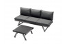 Salon de jardin bas inclinable aluminium/Sunproof 6 personnes Auckland - Sieger Exclusiv Passion