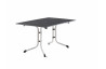 Ensemble table et fauteuils de jardin inclinable et pliable aluminium/Textilux 6 personnes Bodega - Sieger