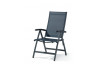 Grand fauteuil salon de jardin pliant inclinable aluminium/Textilux Bodega - Sieger