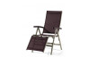 Fauteuil relax de jardin pliant inclinable aluminium/Textilux Bodega - Sieger