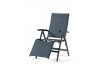 Fauteuil relax de jardin pliant inclinable aluminium/Textilux Bodega - Sieger